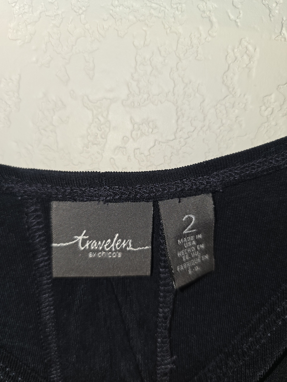 Travelers by Chico's Black High-Low Tunic Top - Size 2 (US 12/Large) - Picture 4 of 5